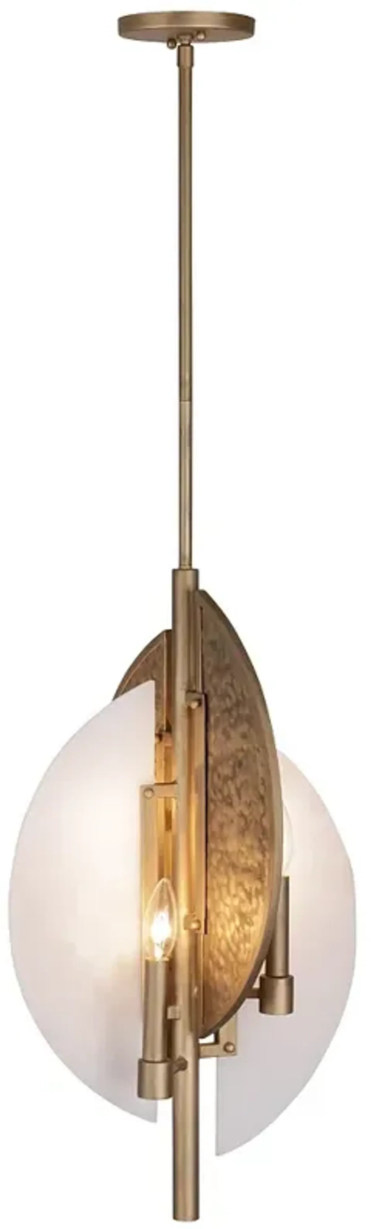 Minka-Lavery Saint Martin by Robin Baron 4-Light Ashen Brass Pendant