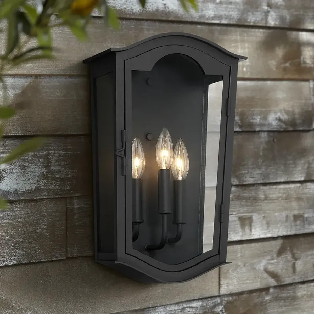 Houghton Hall 16 3/4" High Sand Coal Outdoor Wall Light