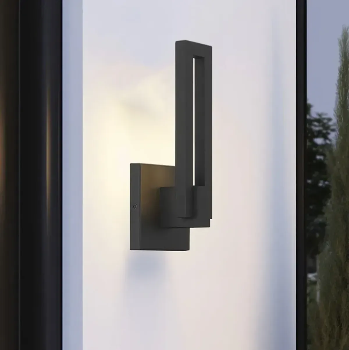 George Kovacs Music LED Sand Black Outdoor Wall Sconce