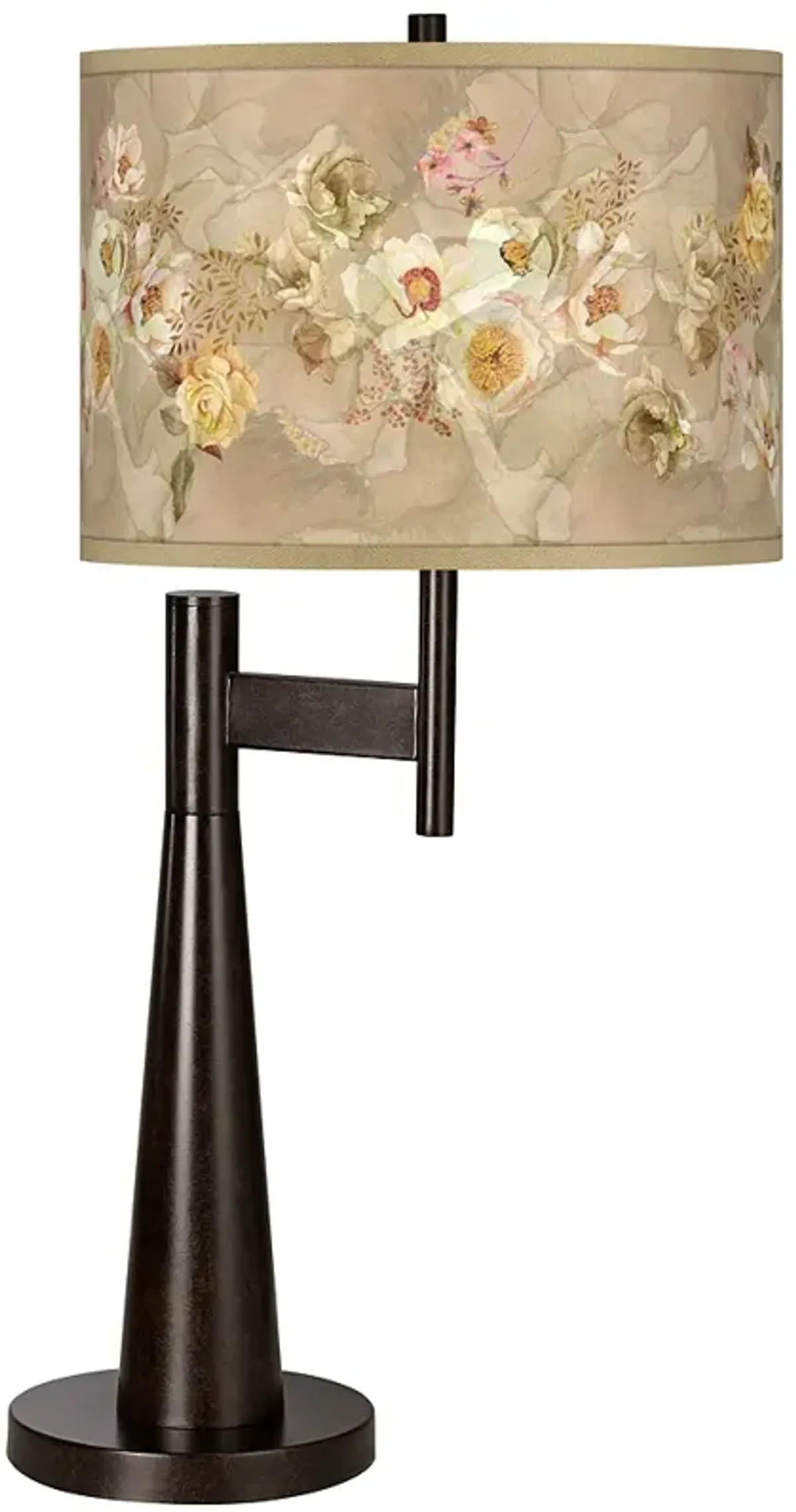 Giclee Glow Novo 30 3/4" Floral Spray Shade Bronze Table Lamp
