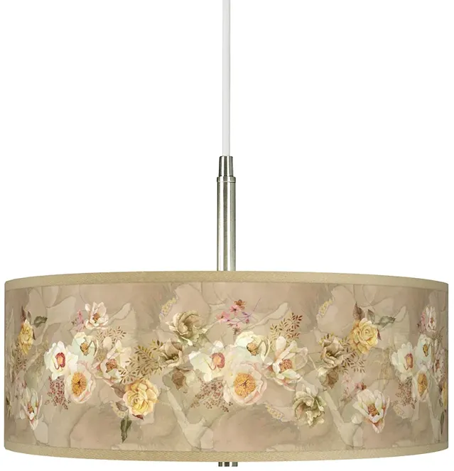 Floral Spray Giclee Pendant Chandelier