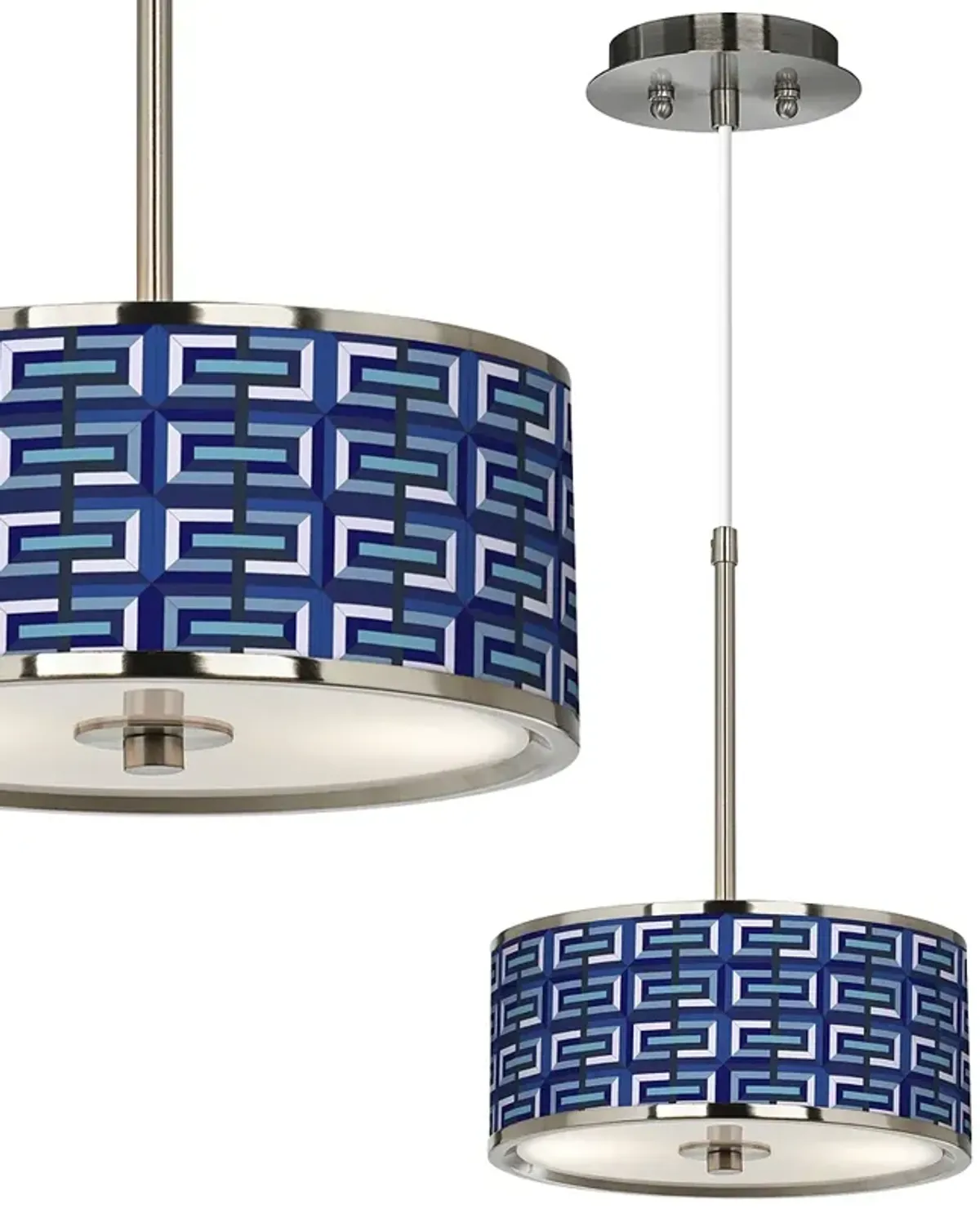 Parquet Giclee Glow 10 1/4" Wide Pendant Light