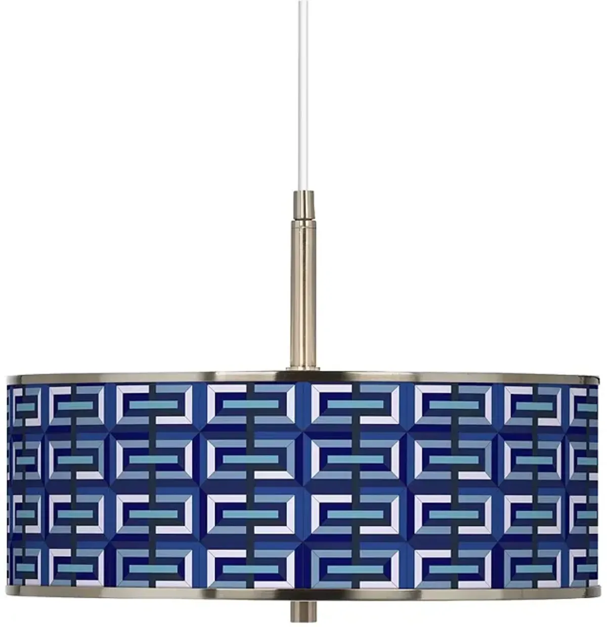 Parquet Giclee Glow 16" Wide Pendant Light