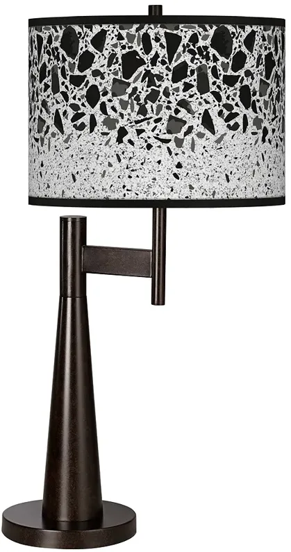 Giclee Glow Novo 30 3/4" Terrazzo Shade Bronze Table Lamp