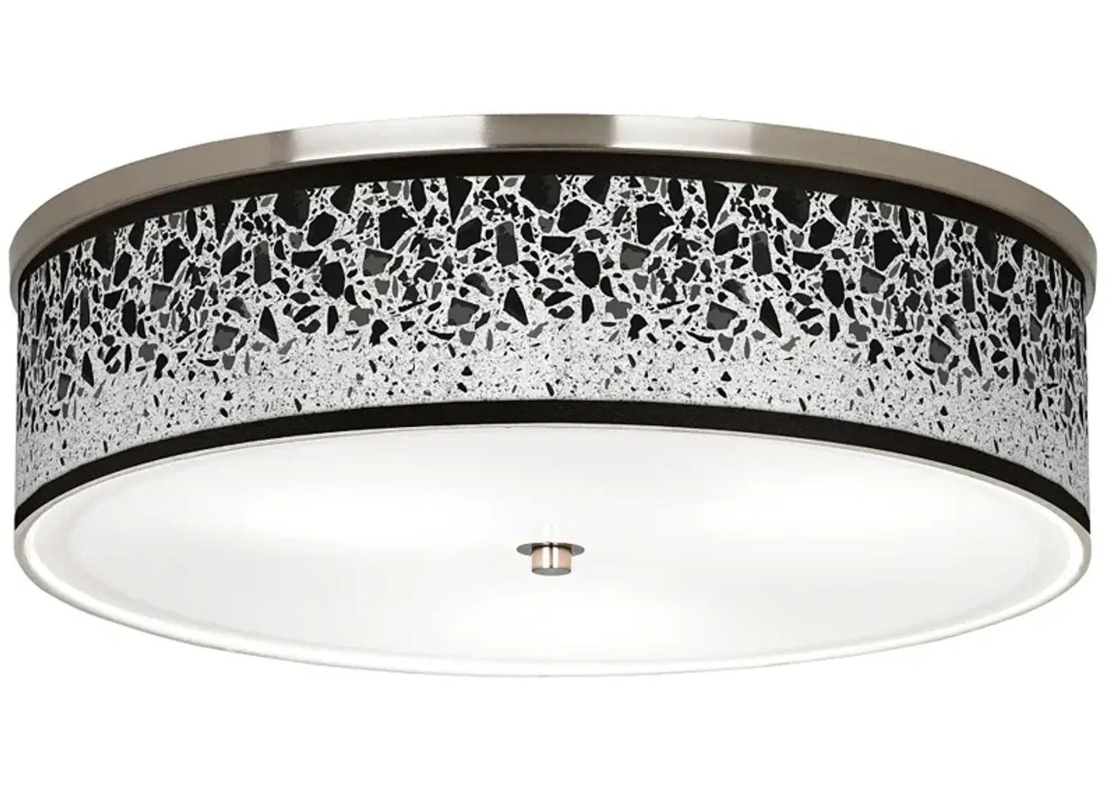 Terrazzo Giclee Nickel 20 1/4" Wide Ceiling Light