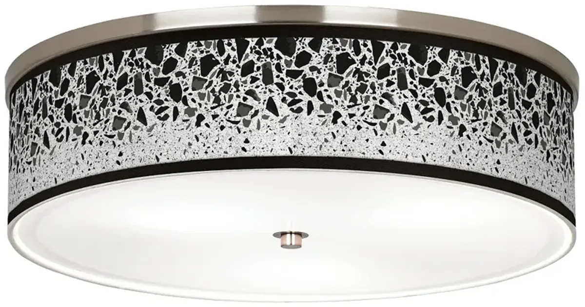 Terrazzo Giclee Nickel 20 1/4" Wide Ceiling Light