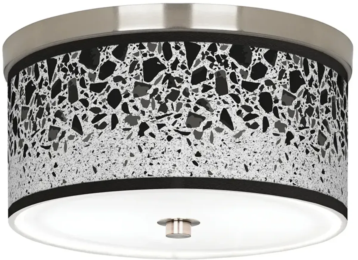 Terrazzo Giclee Nickel 10 1/4" Wide Ceiling Light