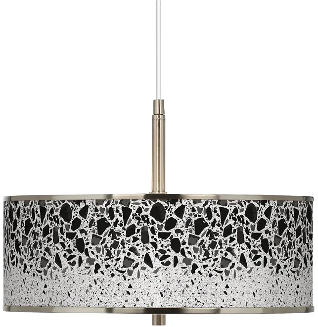 Terrazzo Giclee Glow 16" Wide Pendant Light