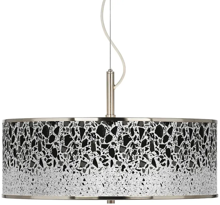 Terrazzo Giclee Glow 20" Wide Pendant Light