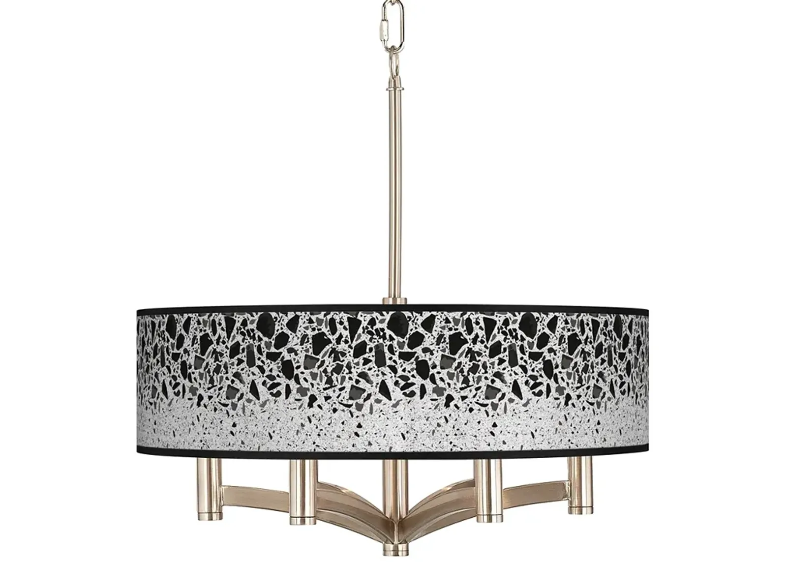 Terrazzo Ava 6-Light Nickel Pendant Chandelier