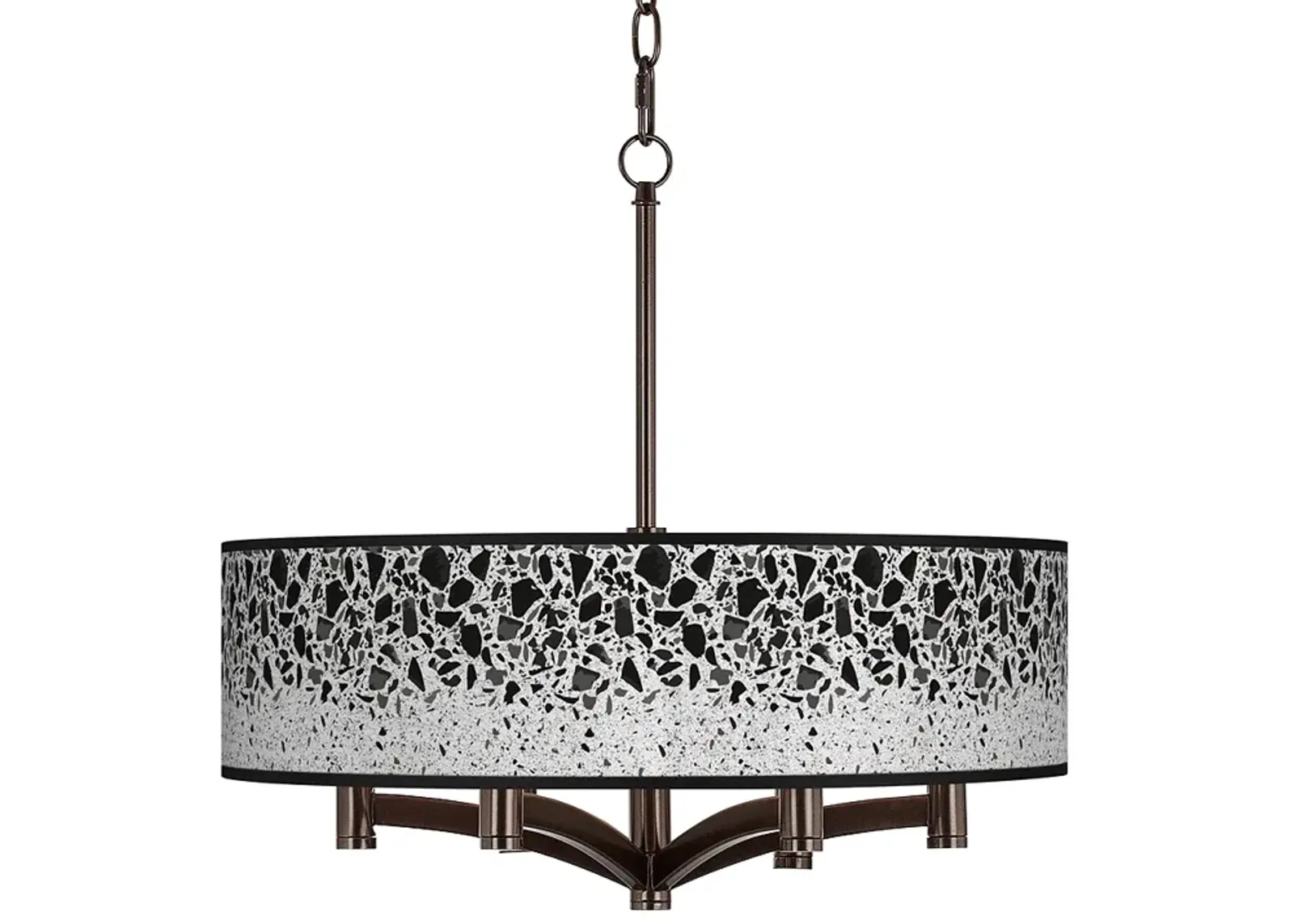 Terrazzo Ava 6-Light Bronze Pendant Chandelier