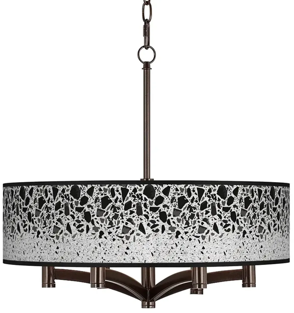 Terrazzo Ava 6-Light Bronze Pendant Chandelier