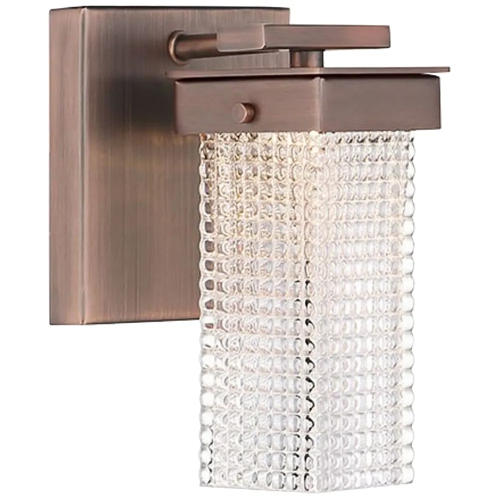 Dewberry Lane 7 1/2" High Dark Bronze LED Bath Light