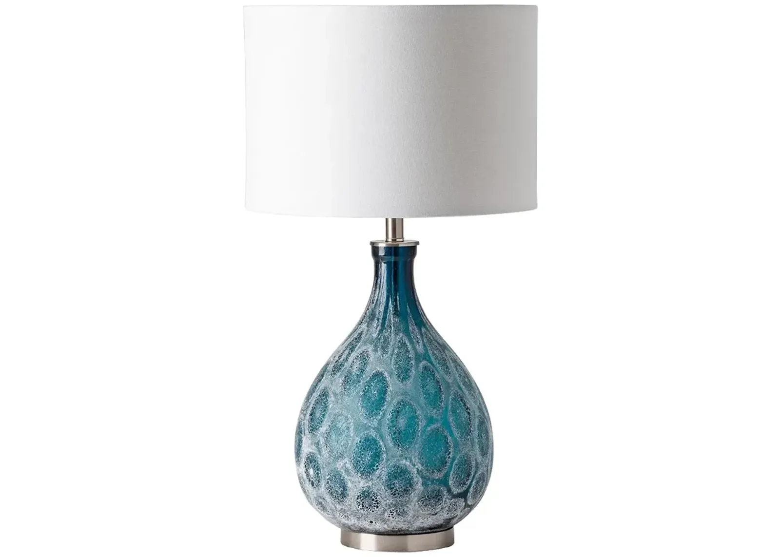 Crestview Collection Pearson 29" Blue Reactive Glass Table Lamp