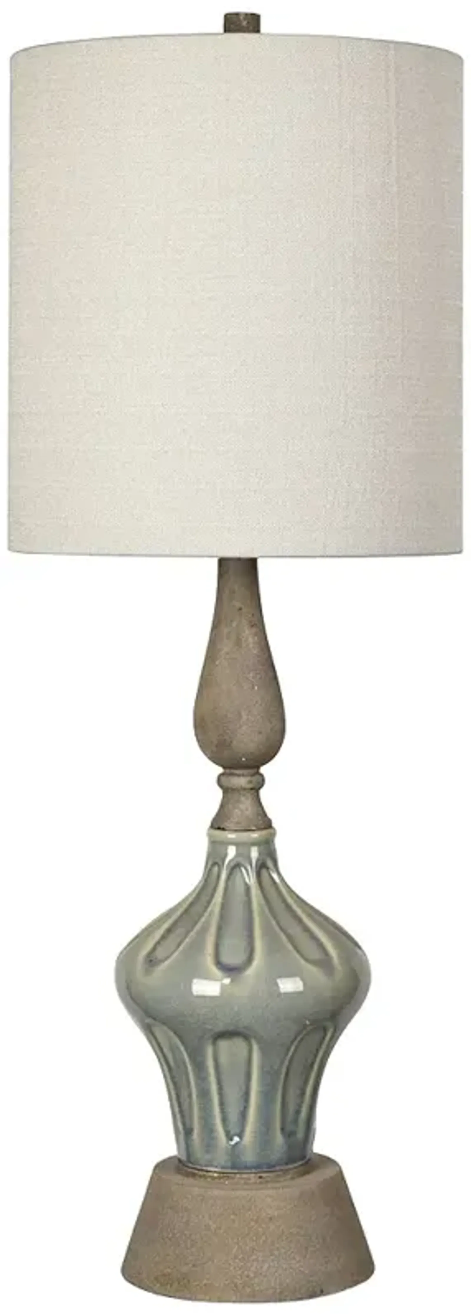 Crestview Collection Marbella 33 1/2" Soft Blue Ceramic Table Lamp