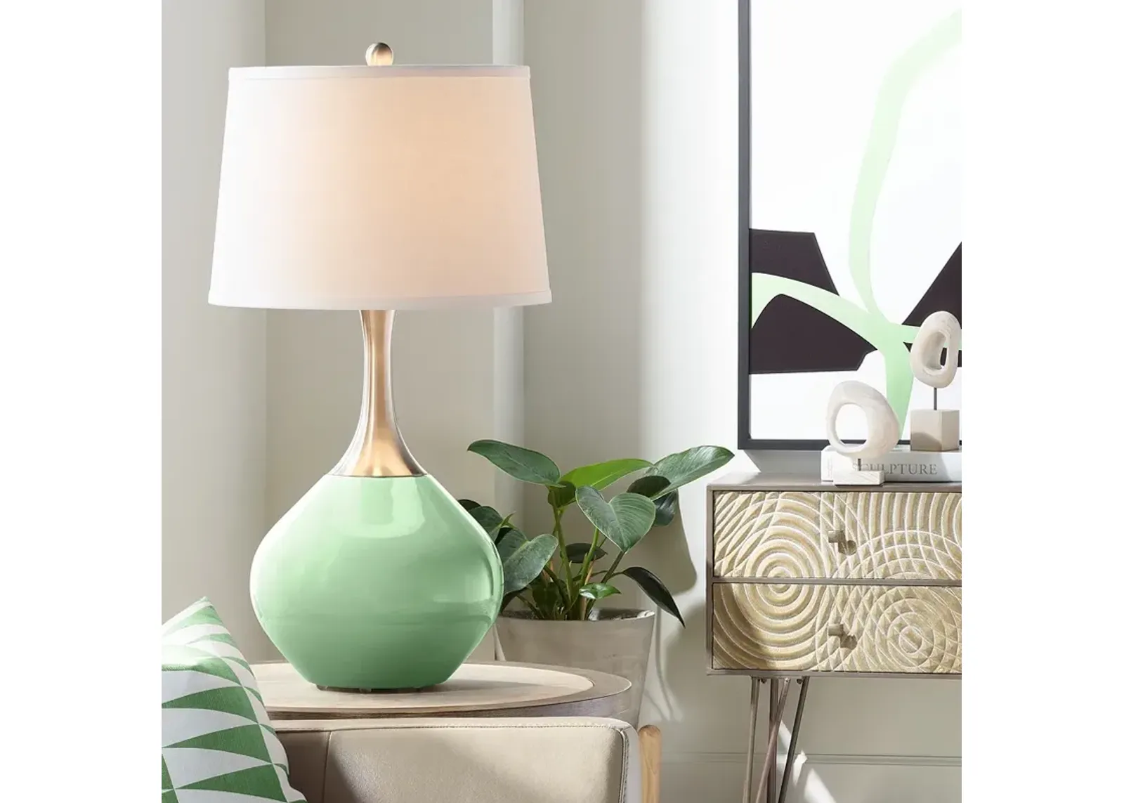 Flower Stem Green Spencer Table Lamp