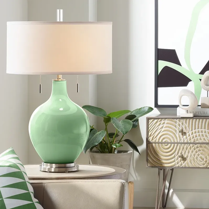 Flower Stem Green Toby Table Lamp