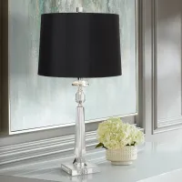 Vienna Full Spectrum Aline Modern Crystal Table Lamp with Black Shade