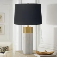 Possini Euro Leala 21" Luxe Modern Table Lamp with Black Shade