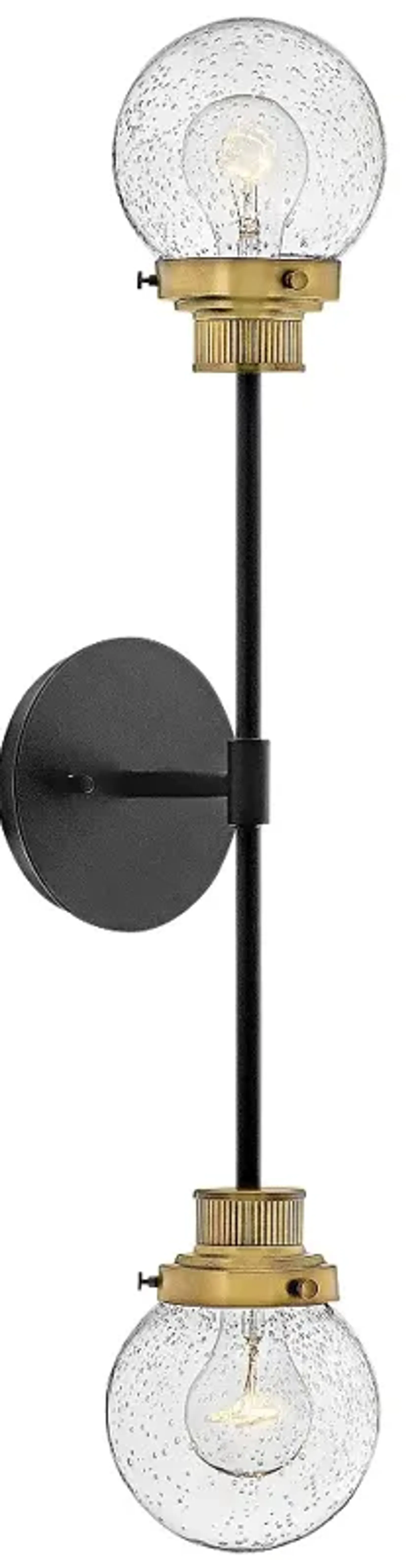 Hinkley Poppy 28" High Black 2-Light Wall Sconce