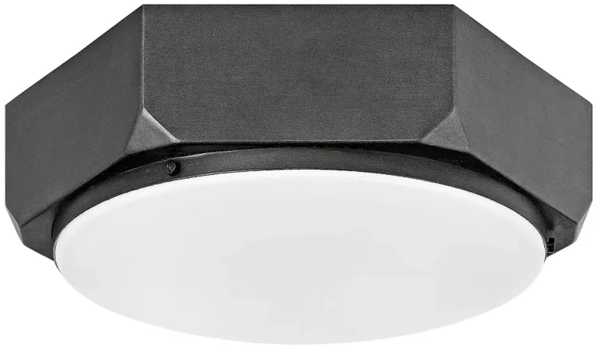 Hinkley Hex 16" Wide Brushed Graphite Ceiling Light