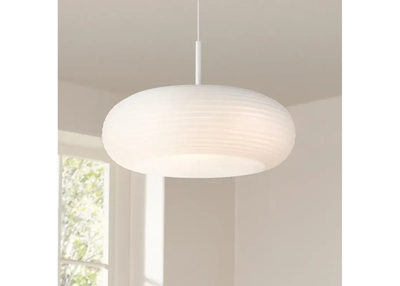 Sandringham 20" Wide Sanded White LED Pendant Light