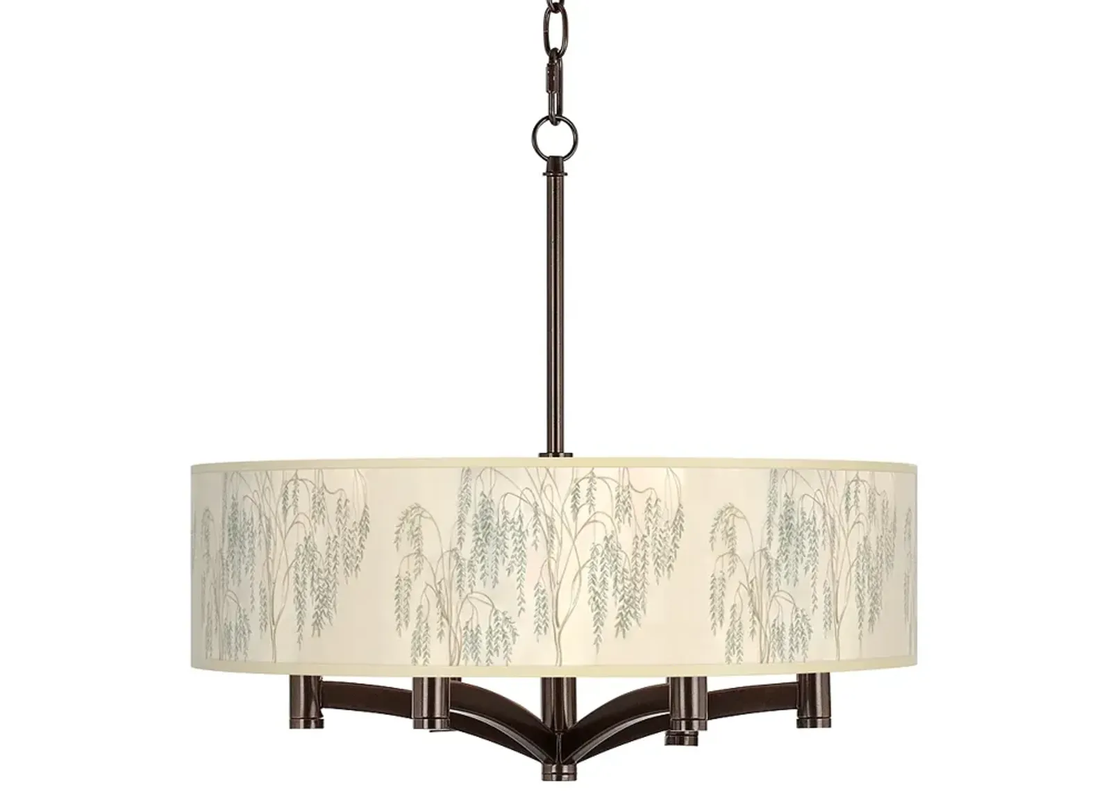 Weeping Willow Ava 6-Light Bronze Pendant Chandelier