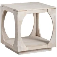 Crestview Collection Apollo Square Wooden End Table