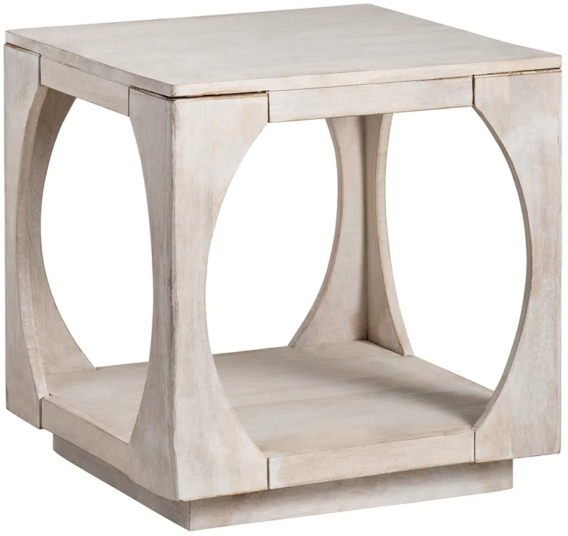 Crestview Collection Apollo Square Wooden End Table