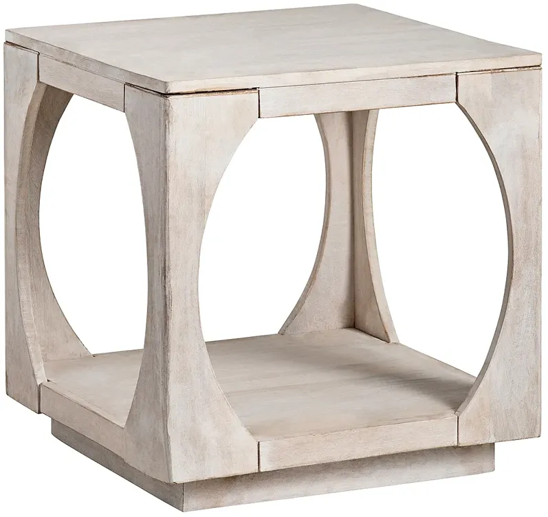 Crestview Collection Apollo Square Wooden End Table