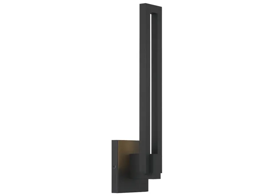 George Kovacs Music LED Sand Black Outdoor Wall Sconce