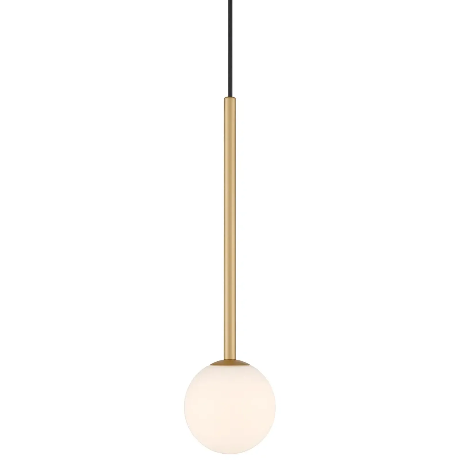 Possini Euro Eclipse 4 3/4" Wide Gold and White Glass LED Mini Pendant