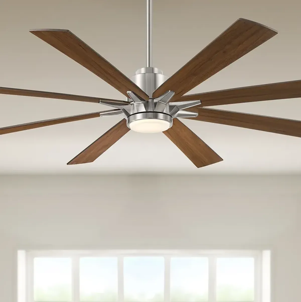 68" Casa Vieja X-Air Brushed Nickel CCT LED Ceiling Fan with Remote