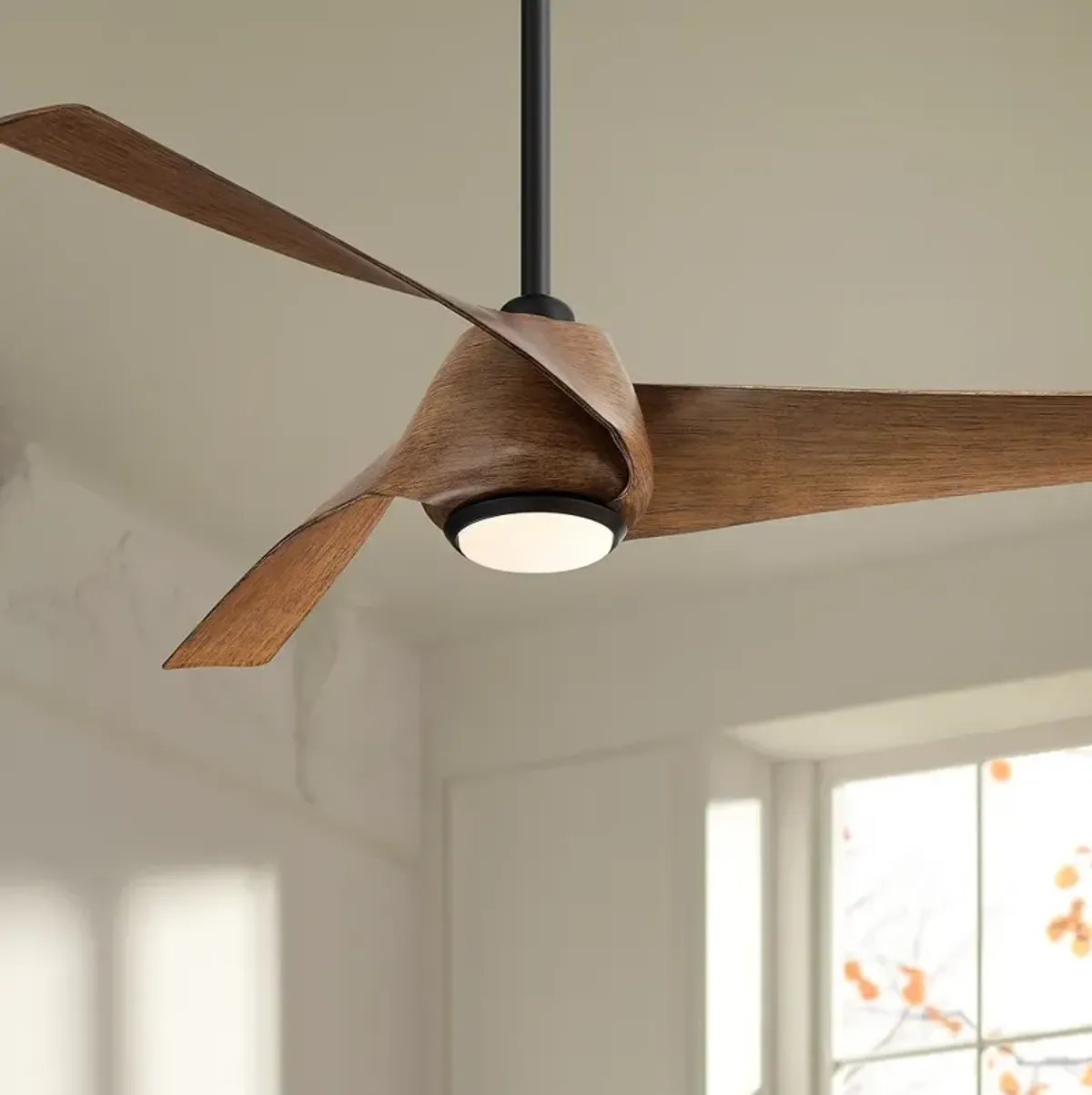 53" Casa Vieja Grand Breeze Koa CCT LED Ceiling Fan with Remote