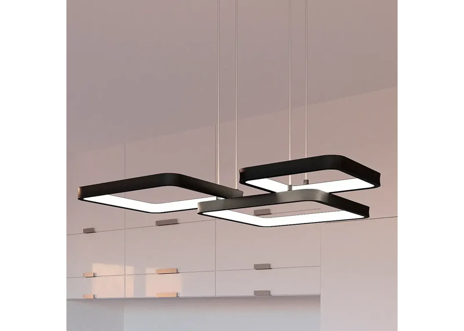 Quoizel Elvive 21.75" Wide Matte Black LED Modern Pendant