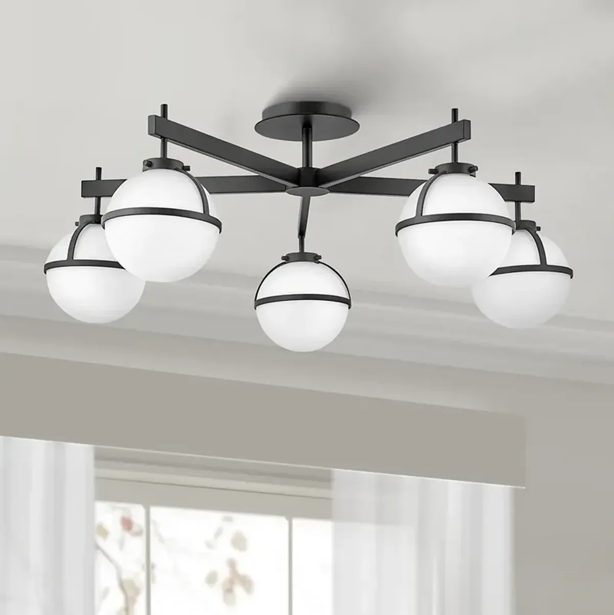 Hinkley Hollis 32" Wide Black LED Ceiling Light