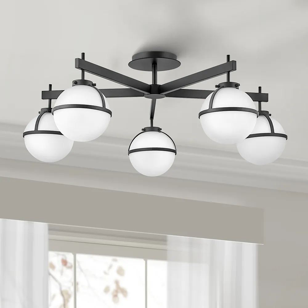 Hinkley Hollis 32" Wide Black LED Ceiling Light