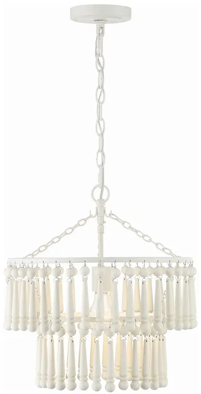 Tiana 1 Light Matte White Pendant