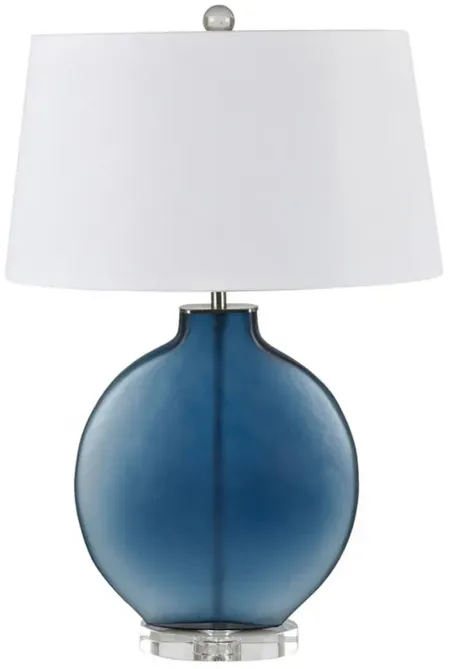 Crestview Collection Azure Artisanal Glass Lamp