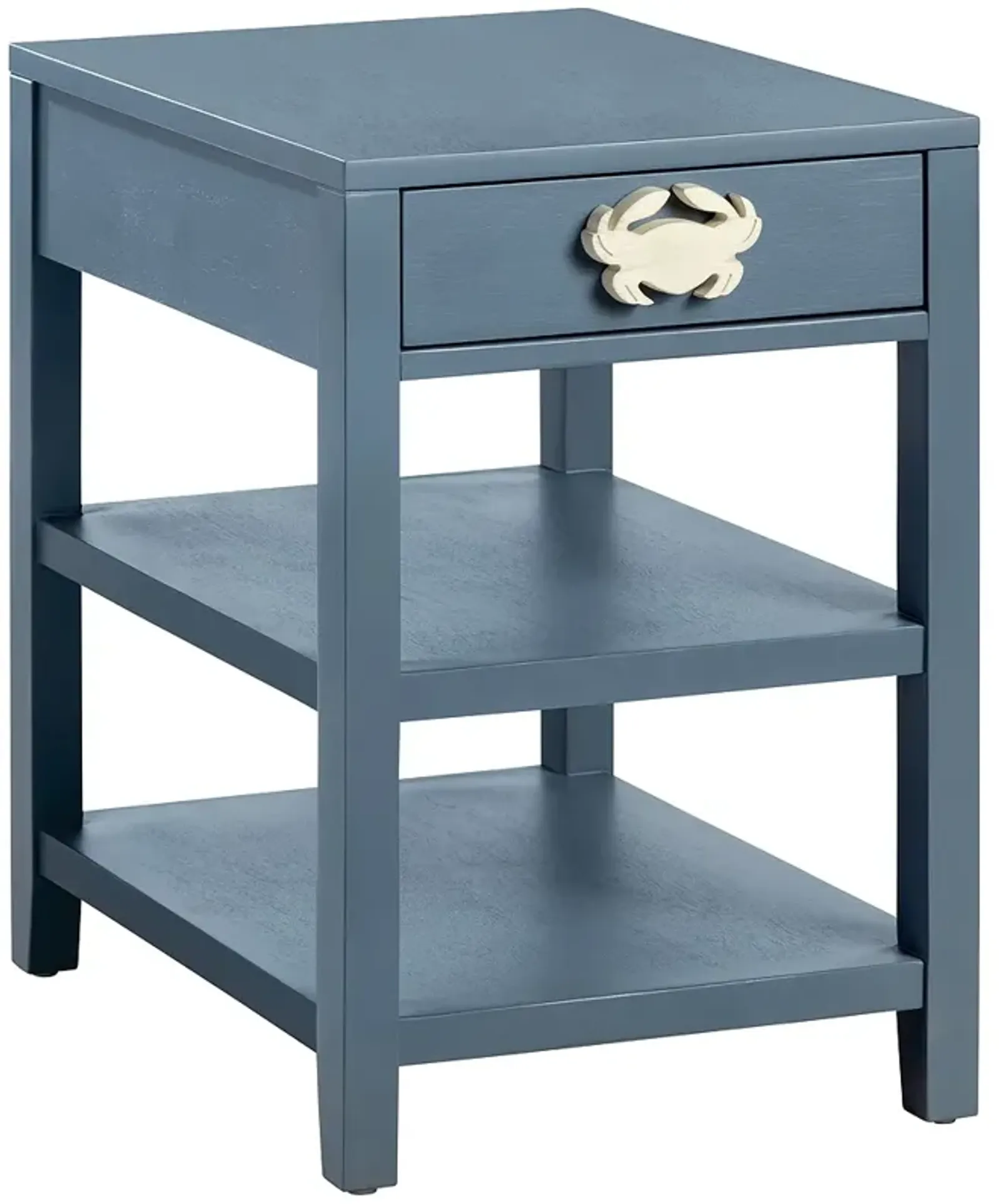 Crab Island 23" Wide Painted Turquoise 1-Drawer Accent Table