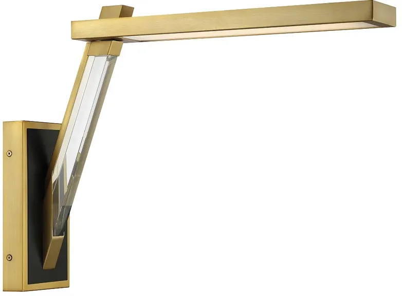 George Kovacs Sauvity LED Soft Brass and Black Wall Sconce