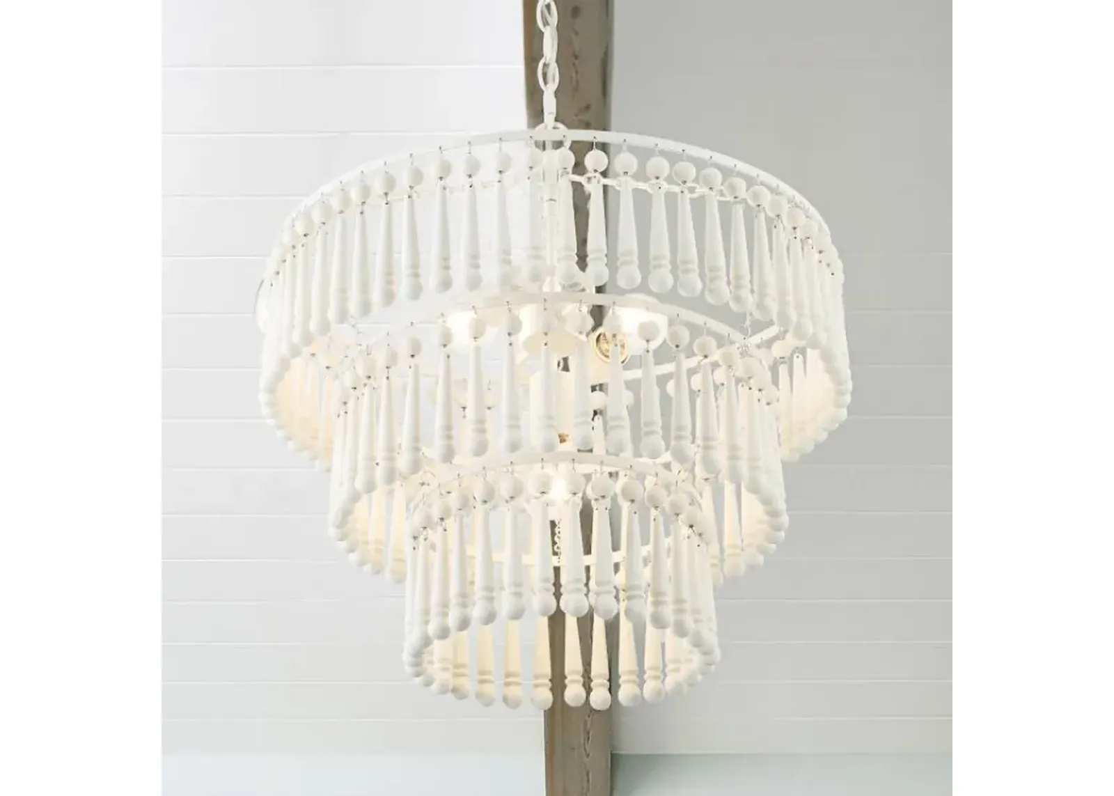 Tiana 3 Light Matte White Pendant