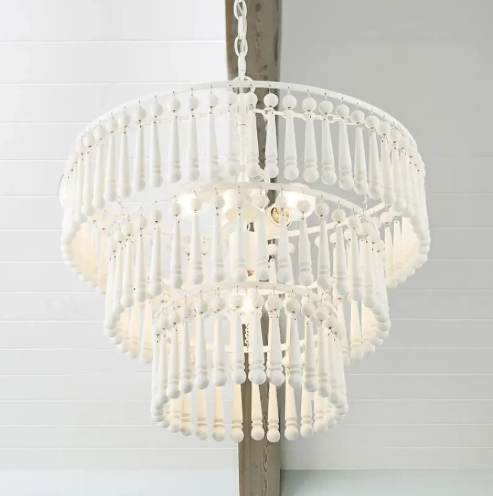 Tiana 3 Light Matte White Pendant