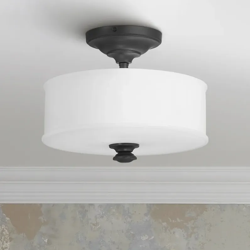 Harbour Point 13 1/2" Wide Coal Ceiling Light