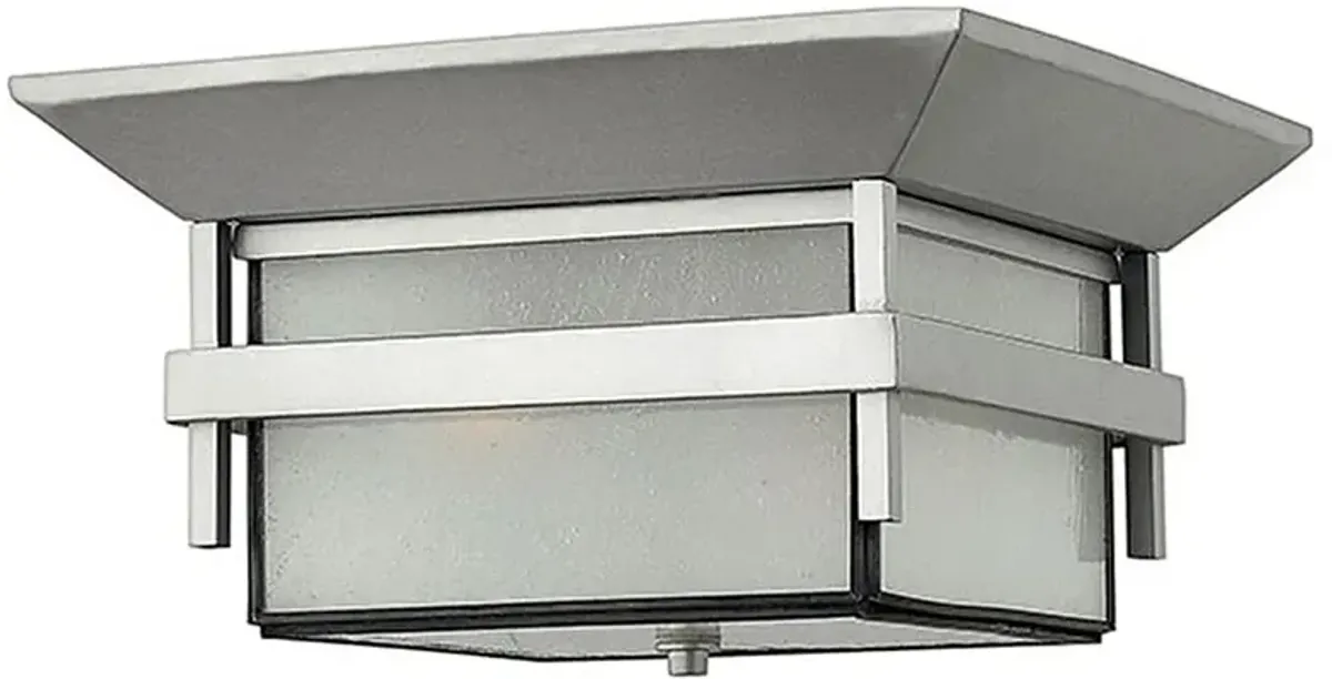 Harbor 12 1/4" Wide Silver Outdoor Ceiling Light