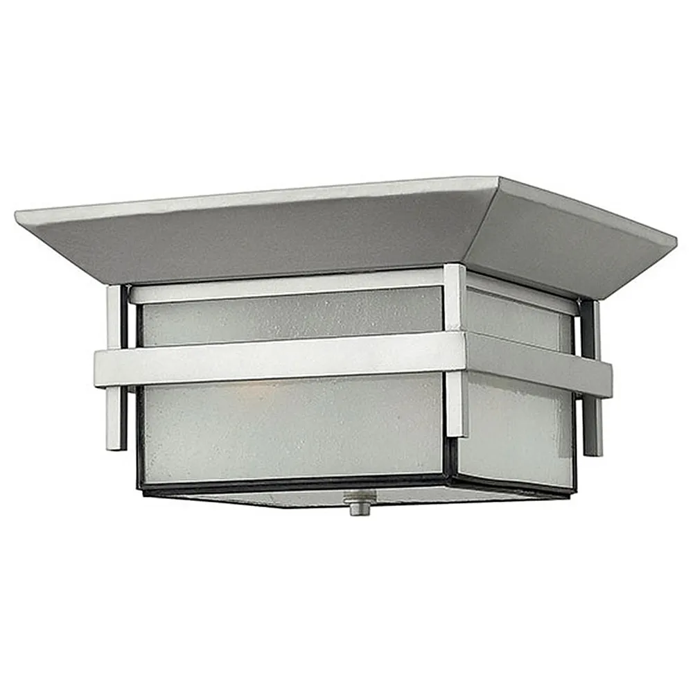 Harbor 12 1/4" Wide Silver Outdoor Ceiling Light