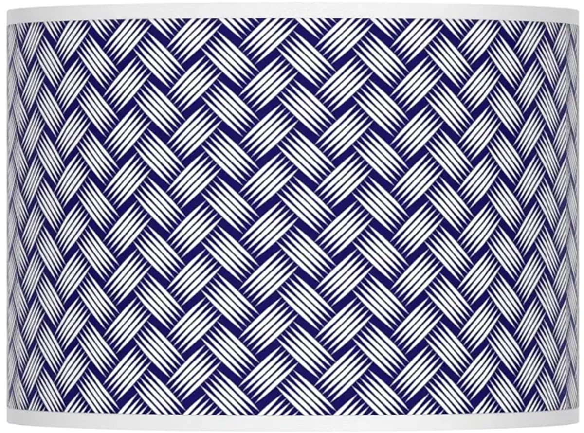 Color Weave Purple Blue Giclee Glow Modern Lamp Shade 13.5x13.5x10 (Spider)