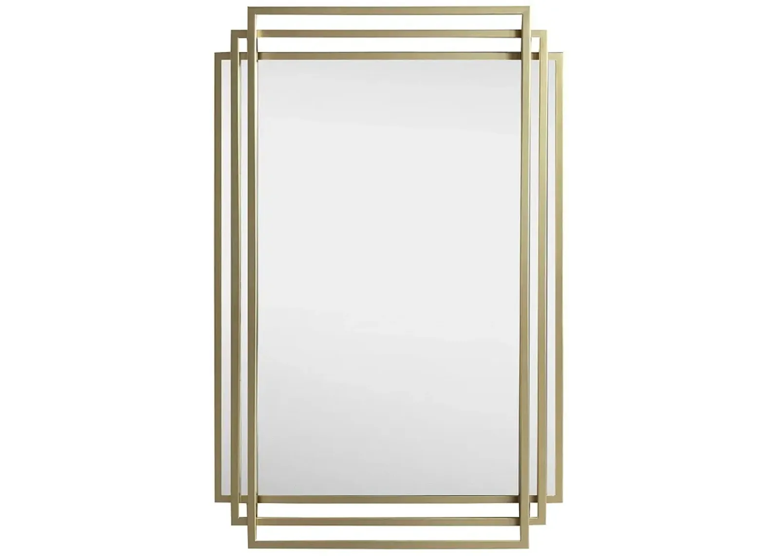 Adaline Abstract Frame Wall Mirror - Gold