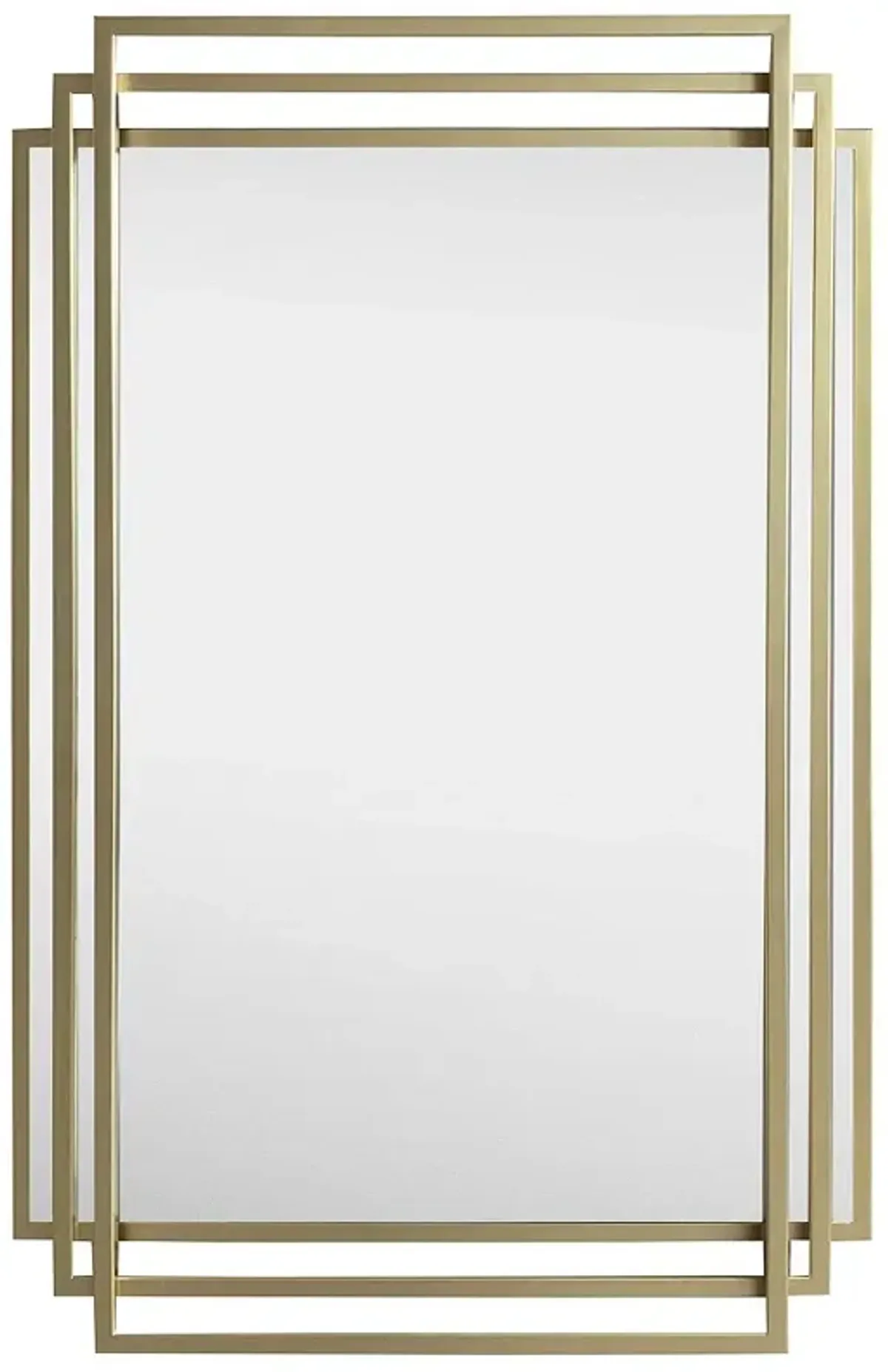 Adaline Abstract Frame Wall Mirror - Gold