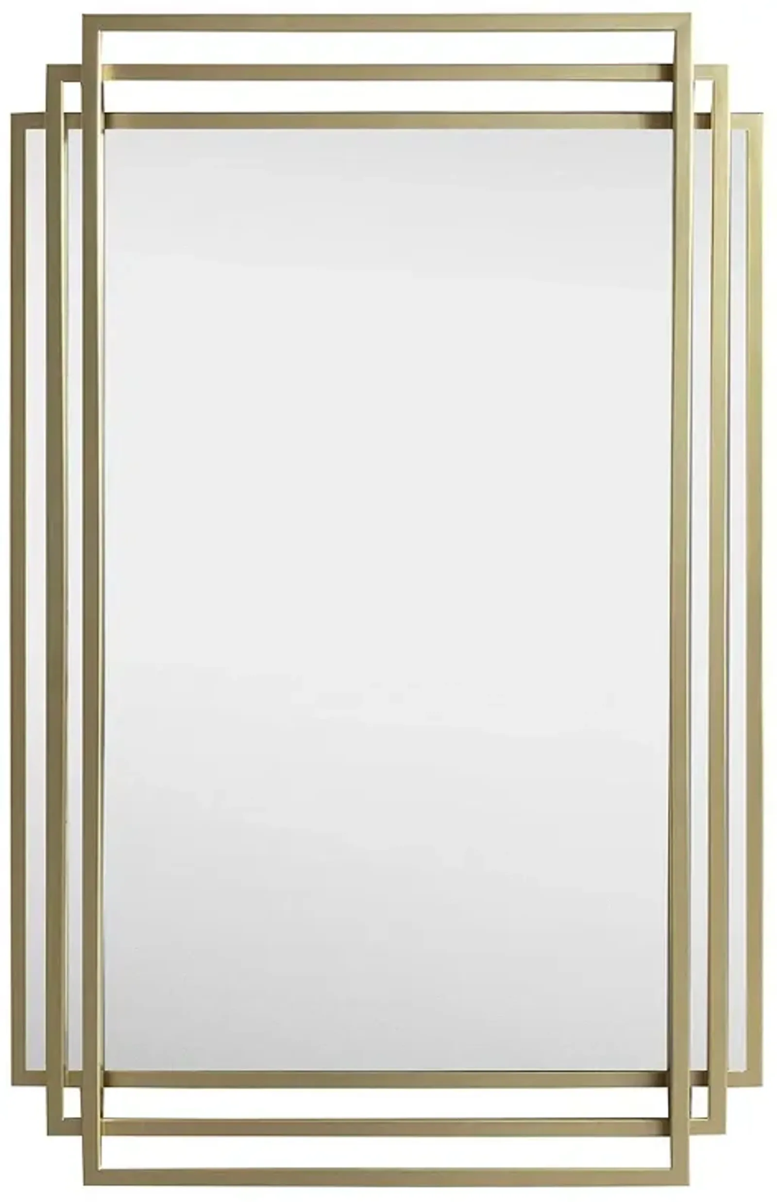 Adaline Abstract Frame Wall Mirror - Gold